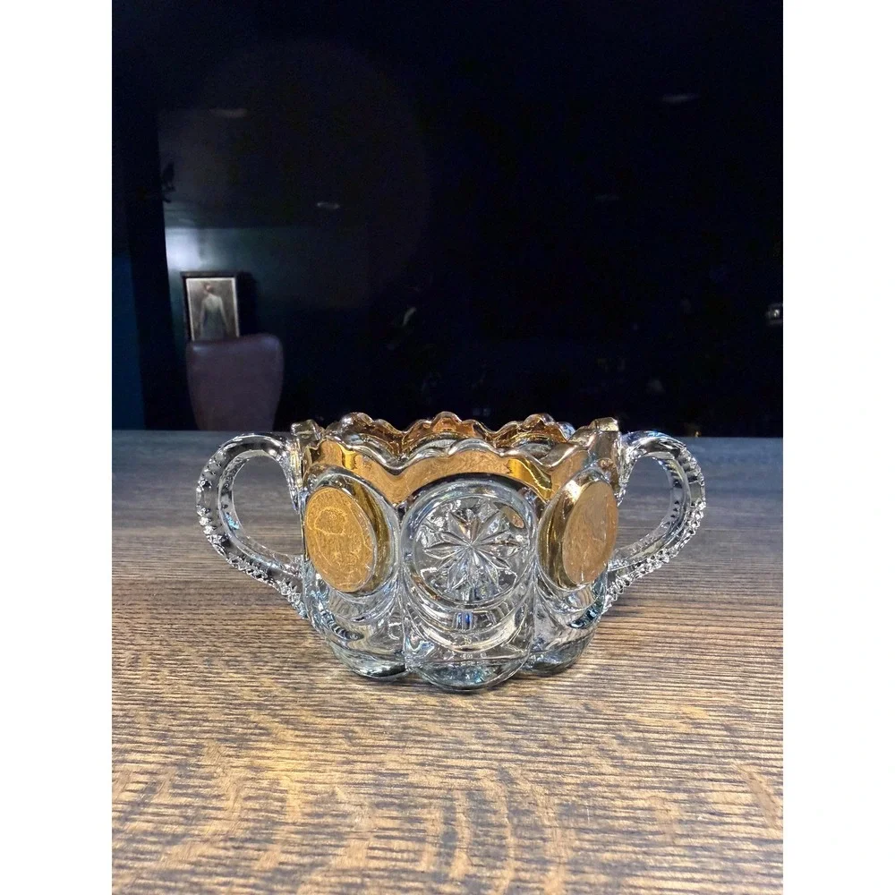 Antique EAPG Sugar Bowl: 